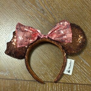Sequin Minnie Mouse/ Mickey Bar Ears Headband